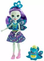 Mattel Enchantimals Кукла Пэттер Пикок с питомцем (перевыпуск) (Enchantimals Patter Peacock & Flap)