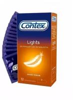 Особо тонкие презервативы Contex Lights - 12 шт