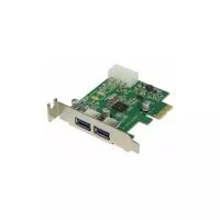 Контроллер PCIe x1 v2.0 (NEC D720200), Low Profile USB 3.2 Gen1x1, 2 x USB-A | ORIENT NC-3U2PELP