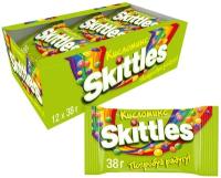 Skittles Кисломикс драже в разноцветной сахарной глазури, 38 г, 12 уп. (зеленый)