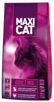 Корм для взрослых кошек ​​Maxi Cat Adult Mix, свинина 18 кг