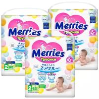 Merries Набор 3 х Merries трусики S (4-8 кг), 62 шт (...316073)