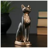 Фигура "Кошка египетская" бронза, 7х14х5см 1279303