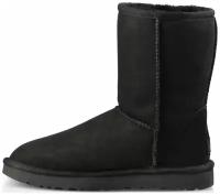 Угги UGG Classic Short Ii 1016223_BLK замшевые зимние с мехом черные