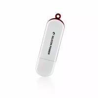 Флеш накопитель 8Gb Silicon Power LuxMini 320, USB 2.0, Белый