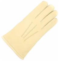 Перчатки кожаные мужские зимние FINNEMAX, размер 9,5, песочные