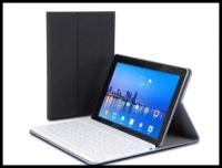 Клавиатура MyPads для Huawei MediaPad T5 10 (AGS2-L09/ AL00/ W09) съемная беспроводная Bluetooth в комплекте c кожаным чехлом и пластиковыми накл