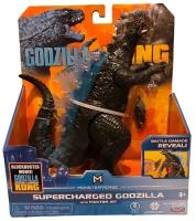 Фигурка Годзилла против Конга (Monsterverse Godzilla vs Kong Supercharged Godzilla with Fighter Jet)