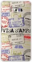 Силиконовый чехол Visa stamps 1 на Asus Zenfone 3 Deluxe ZS570KL / Асус Зенфон 3 ZS570KL