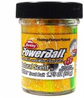 Форелевая паста BERKLEY PowerBait Natural SCENT (Икра, цв. RAINBOW) 50 гр. Glitter 1203183