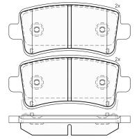 К-т торм. колодок Re SAAB 9-5 II, OP Insignia NiBK PN0840