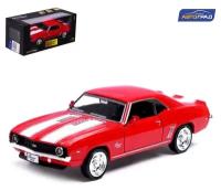 Машина металлическая CHEVROLET CAMARO SS, 1:32, открываются двери, инерция, цвет красный