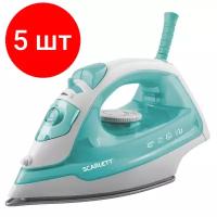 Комплект 5 штук, Утюг SCARLETT SC-SI30P11, 2000Вт, мятный