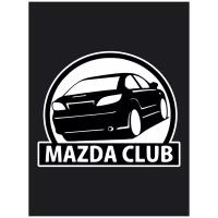Наклейка на авто Mazda club 20x16 см