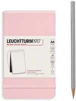 Блокнот в точку Leuchtturm Reporter Notepad Pocket 188 стр, твердая обложка розовый