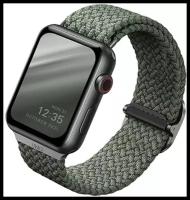 Uniq Ремешок Uniq Aspen Strap Braided для Apple Watch 38/40/41 зеленый 40MM-ASPGRN