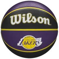 Мяч баскетбольный WILSON NBA TEAM TRIBUTE LA LAKERS, арт.WTB1300XBLAL, р.7, резина, бут. кам, фиолет-черн