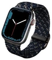 Ремешок Uniq Aspen DE strap для Apple Watch 49/45/44/42 мм, цвет "Синий обсидиан" (45MM-ASPDEOBLU)