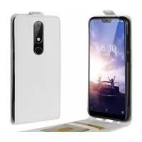 Чехол-флип MyPads для Nokia 5.1 Plus / Nokia X5 вертикальный откидной белый