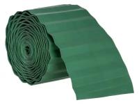Лента бордюрная 0.1 х 9 м, гофра, толщина 0.6 мм, пластиковая, зелёная 3405174