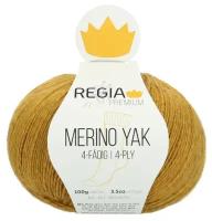 Пряжа MERINO YAK Schachenmayr REGIA PREMIUM, 100 гр/400 м, цвет 07504 горчичный (gold meliert)