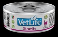 Влажный корм для кошек Farmina Vet Life Struvite для лечения МКБ 6шт. х 85 г (паштет)