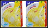 Освежитель - Блистер WC "Свежинка" 3 in 1 Fresh Lemon 40 гр., 2 шт