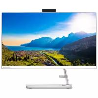 Моноблок Lenovo IdeaCentre 3 24ALC6 23.8" Full HD Ryzen 7 5700U (1.8) 8Gb SSD512Gb RGr DVDRW noOS GbitEth WiFi BT 90W клавиатура мышь Cam белый 1920x1080