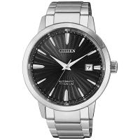 Наручные часы CITIZEN Automatic, серебряный, черный