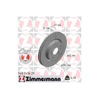 ZIMMERMANN 540.2494.20 диск торм SUZ GRAND VITARA 1.6-3.2/1.9DDIS 05- ПЕР вент 295X25
