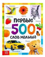 Книга в твёрдом переплёте «Первые 500 слов малыша», 80 стр