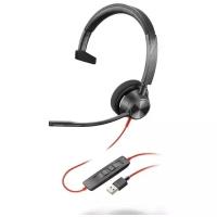 Проводные наушники Plantronics Blackwire 3310 Microsoft USB-A, черный