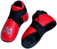 Защита стопы (футы) для тхэквондо итф, гтф и кикбоксинга Fight Expert, красные, размер XL