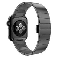 Ремешок для Apple Watch 38/40/41 mm Stainless Steel Watchband стальной Черный