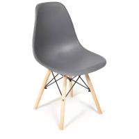 Стул для кухни TetChair CINDY (EAMES) (mod. 001), 1 шт., серый/натуральный