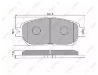 Колодки тормозные передние подходит для Toyota Caldina(ST246W) 2.0 4WD 02-07/Estima 03-06/Windom 3.0 01-06 BD-7537 1шт