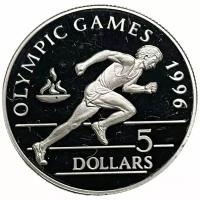 Ниуэ 5 долларов 1992 г. (XXVI летние Олимпийские Игры, Атланта 1996) (Proof)