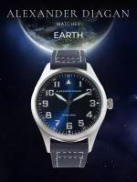 Наручные часы Alexander Diagan 1500Earth_Dark Blue2, синий