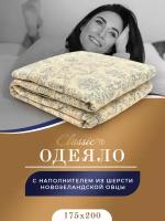 Роял найт Oдеяло 175х200, 1пр,хлопок/шерсть/полиэф.вол