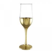 Набор бокалов для шампанского «Поло», 200 мл, 6 шт, цвет золотой