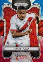 Коллекционная карточка Panini Prizm FIFA World Cup Russia 2018 #294 Andy Polo - Blue Red Wave S0277