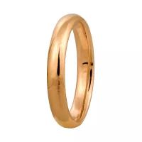 Кольцо обручальное Юверос, красное золото, 585 проба, размер 15, красный