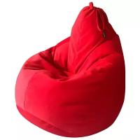 Кресло мешок Папа пуф Кресло мешок Велюр Красный (размер XL)