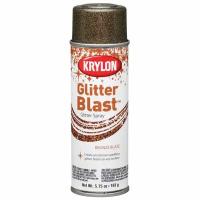 Лак с блестками Krylon Glitter Blast Spray "3D Глиттер", bronze blaze, 163г