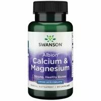 Swanson Ultra Albion Calcium & Magnesium, 60 капс