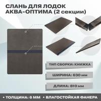 Пол-книжка (слань) 2 секции для лодок Аква-Оптима / пол слань для лодки