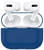 Чехол силиконовый для Airpods Pro (18), синий, A+