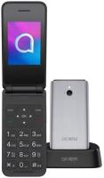 Мобильный телефон Alcatel 3082X 64Mb серебристый металлик раскладной 4G 1Sim 2.4" 240x320 0.3Mpix GSM900/1800 FM microSD max32Gb