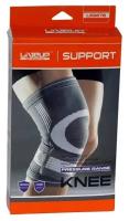 Суппорт колена LiveUp KNEE SUPPORT цвет:серый, размер:S/M