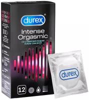 Презервативы Durex Intense Orgasmic, рельефные со стимулирующим гелем-смазкой, 12 штук